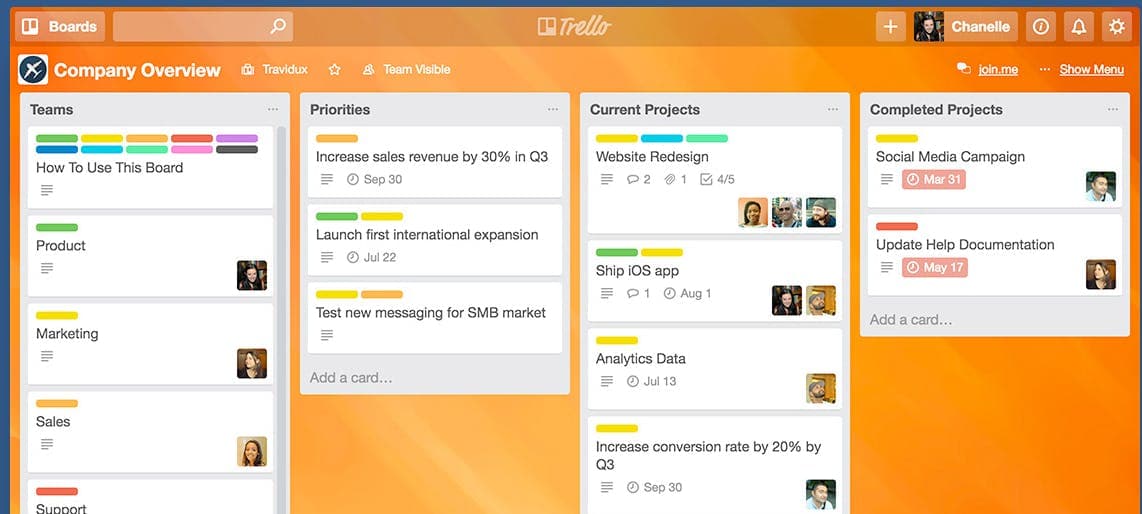 Trello Screenshots