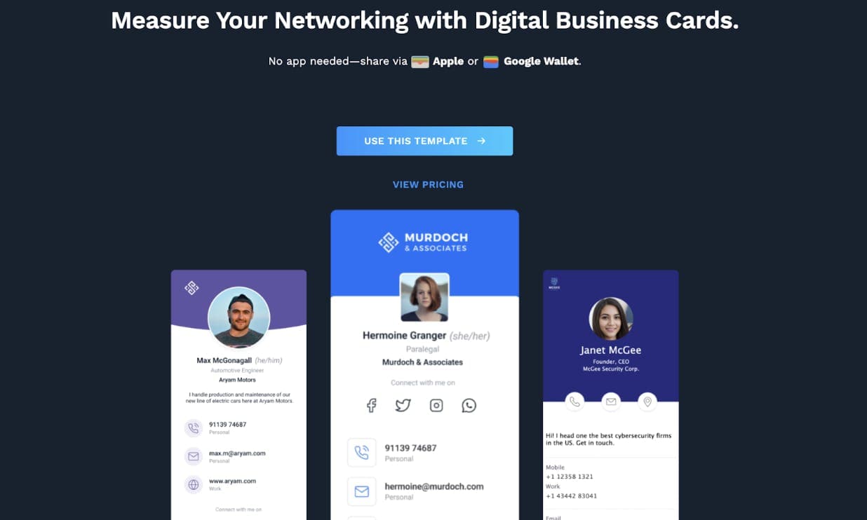 Uniqode digital buisness card solution tool
