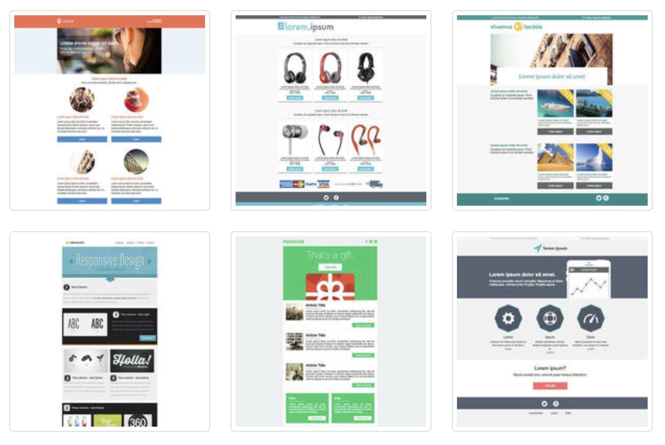 Screenshot of the Themezy internal newsletter template library as inspiration for the best internal newsletter examples and the best internal newsletter templates for your company