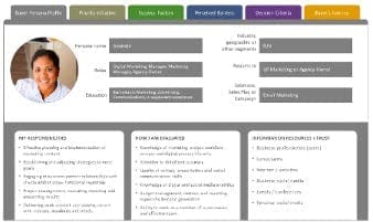 Customer persona analysis.