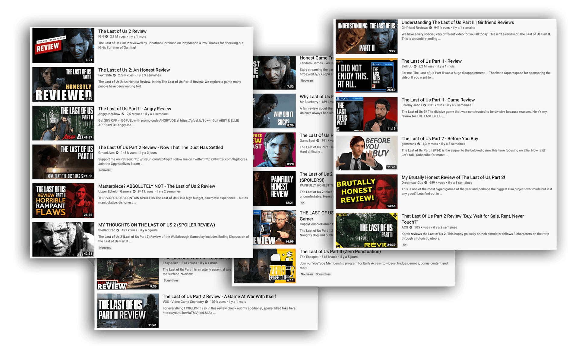 Examples of online product reviews